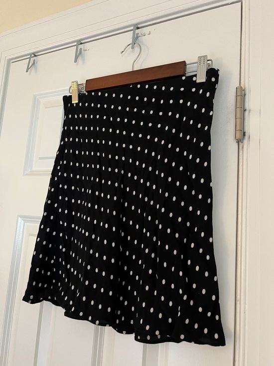 Madewell Dresses & Skirts - Madewell Black Polka Dot A-Line Skirt- size 2